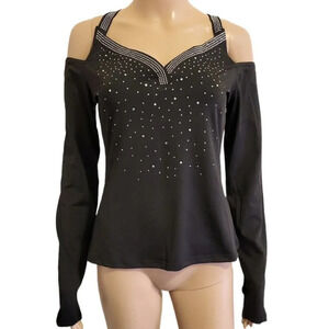 Rhinestone Fashion Top by Chic Me (size L)